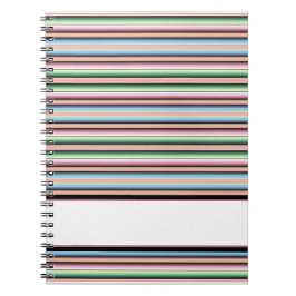 Caderno Espiral Pastel serape stripes