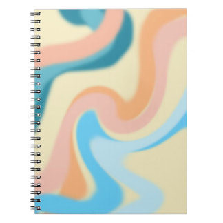 Caderno Espiral Pastel Swirls