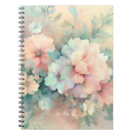 Caderno Espiral Pastel Vintages Roses Spiral Photo Notebook