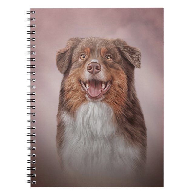 Caderno Espiral Pastor australiano (Frente)