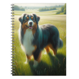 Caderno Espiral Pastor Australiano
