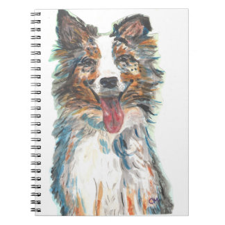 Caderno Espiral Pastor-australiano-cão