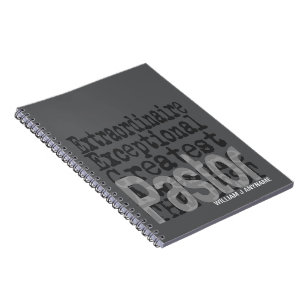 Caderno Espiral Pastor Extraordinário PERSONALIZADO