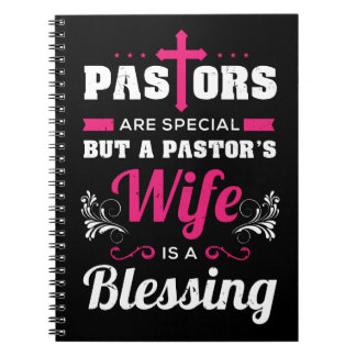 Caderno Espiral Pastor's Wife Is A Blessing