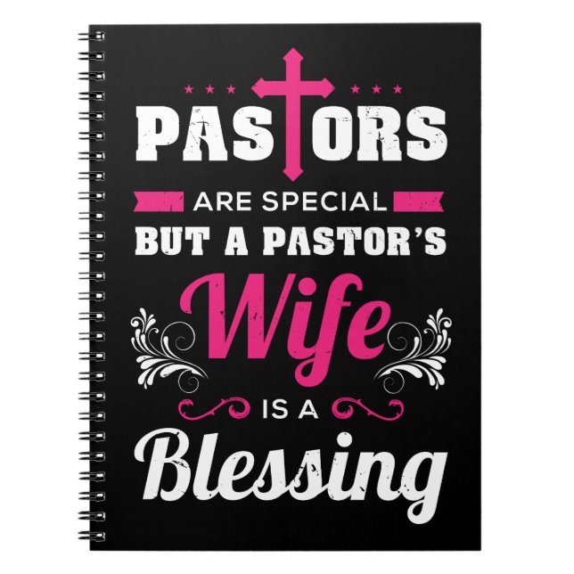 Caderno Espiral Pastor's Wife Is A Blessing (Frente)
