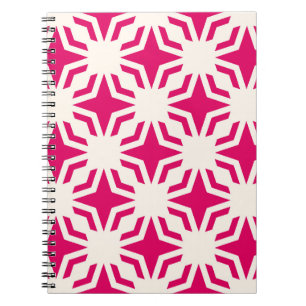 Caderno Espiral Pat geométrico sem costura, em abstrato,