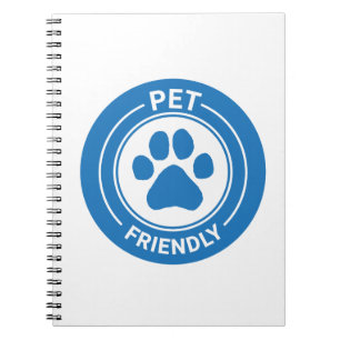 Caderno Espiral Pata Desenhada Amiga de Pet Mais Vestida - Azul