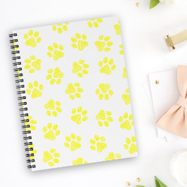 Caderno Espiral patas de rabo, patas de cão, patas amarelas