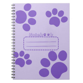 Caderno Espiral Patas roxas de gato notebook
