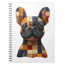 Patchwork French Bulldog Notebook