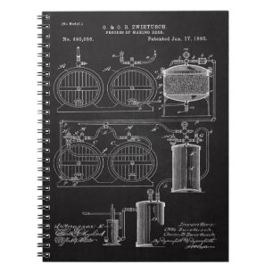 Caderno Espiral Patente de Cerveja do Fazer 1893