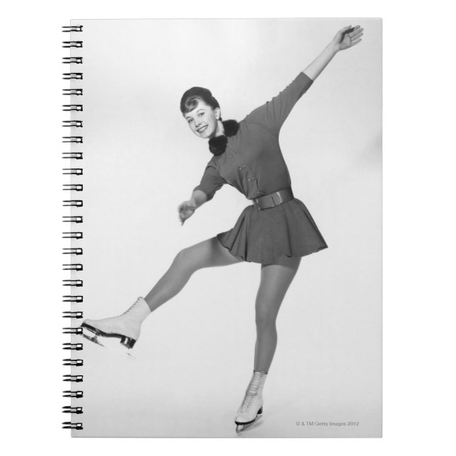 Caderno Espiral Patinagem artística da mulher (Frente)