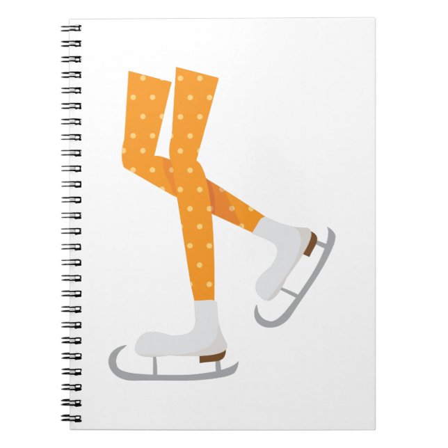 Caderno Espiral Patinagem no gelo (Frente)