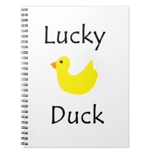Caderno Espiral Pato afortunado