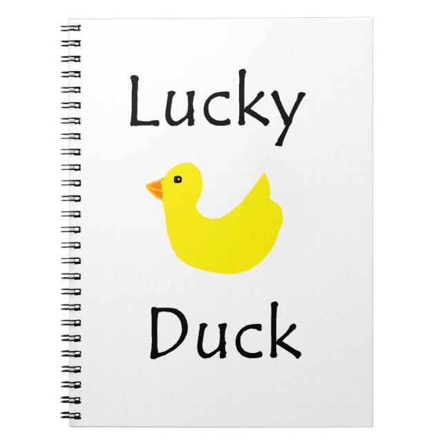 Caderno Espiral Pato afortunado (Frente)
