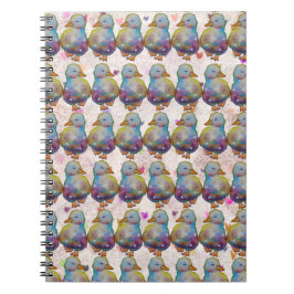 Caderno Espiral Pato chamado Arco-íris