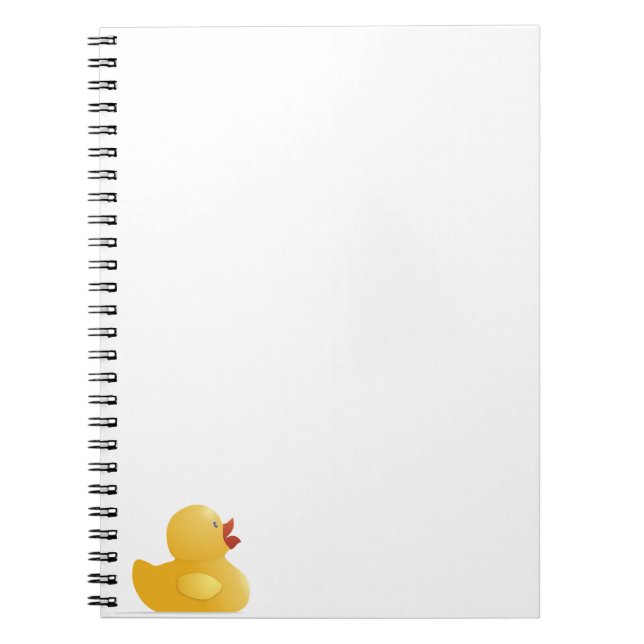 Caderno Espiral Pato de Borracha Amarelo (Frente)