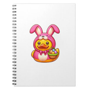 Caderno Espiral Pato de Borracha Amarelo de Páscoa Cruzeiro Navio 