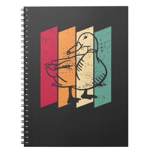 Caderno Espiral Pato Retro (Frente)