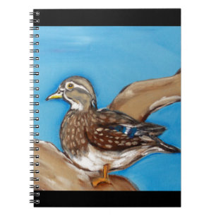 CADERNO ESPIRAL PATOS DE MADEIRA