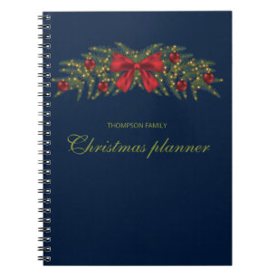 Caderno Espiral Pátria De Natal Com Arco Vermelho E Balas