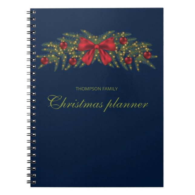 Caderno Espiral Pátria De Natal Com Arco Vermelho E Balas (Frente)