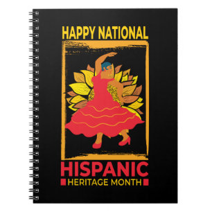 Caderno Espiral Patrimônio Nacional Hispânico Mês