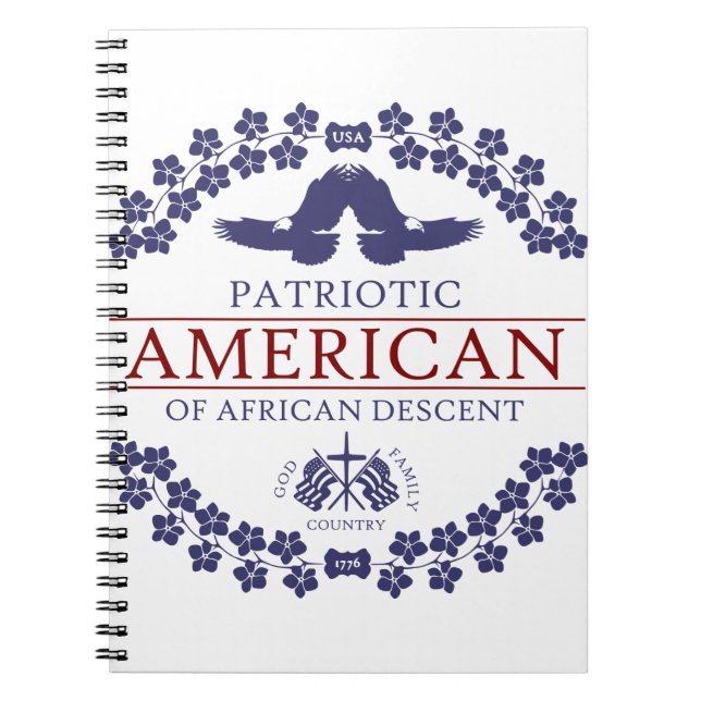 Caderno Espiral PATRIOT Afro-Americano (Frente)