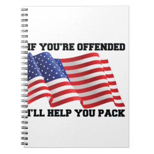 Caderno Espiral patriota americano