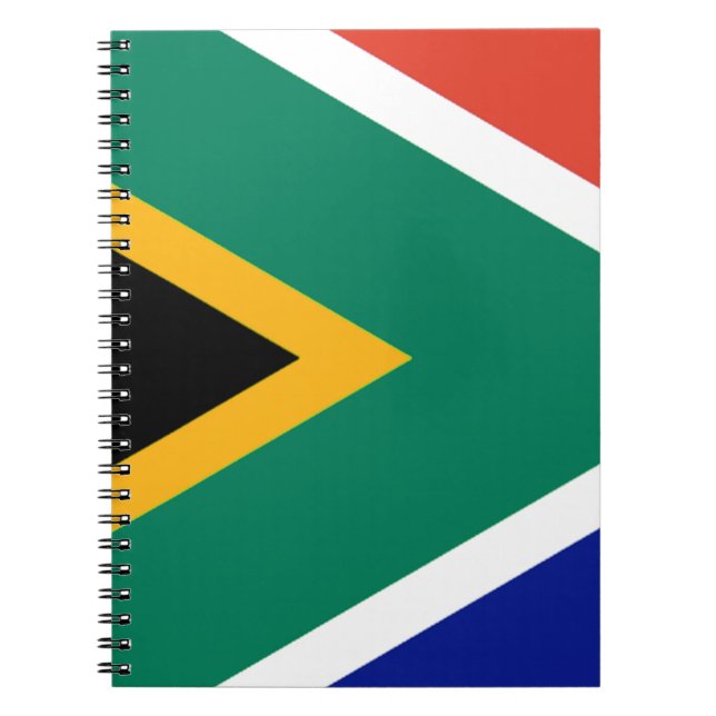 Caderno Espiral Patriotic South Africa flag Bokke (Frente)