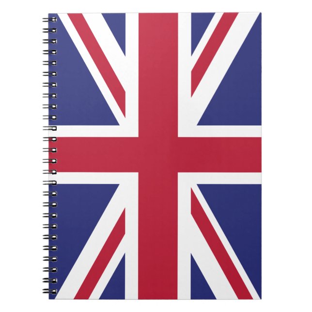 Caderno Espiral Patriotic United Kingdom Flag (Frente)