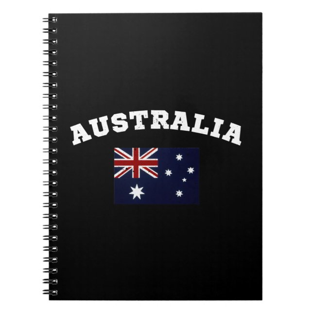Caderno Espiral Patriótico da Austrália (Frente)