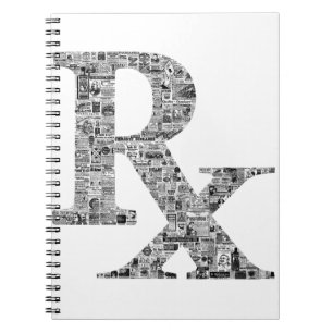 Caderno Espiral Patrocário Rx Farmacêutico Único