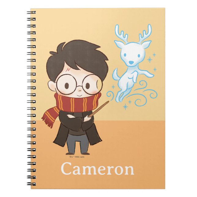 Caderno Espiral Patronus Chibi HARRY POTTER™ (Frente)
