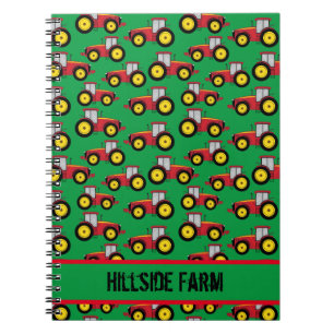 Caderno Espiral Patterno de campo para o cultivo de plantas agríc
