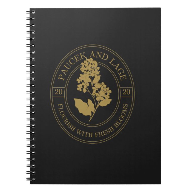 Caderno Espiral Paucek & Lage – Florescer Com Flores Frescas (Frente)