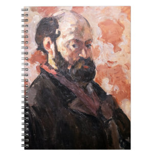 Caderno Espiral Paul Cezanne - Autorretrato com fundo rosa