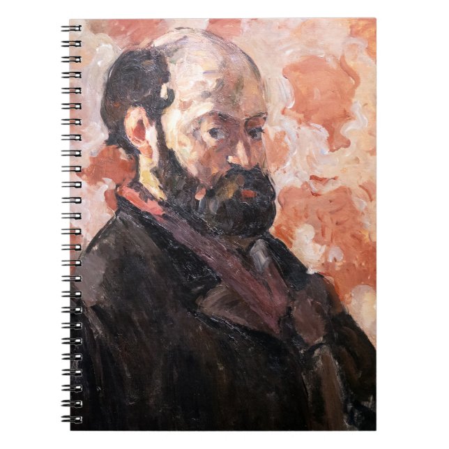 Caderno Espiral Paul Cezanne - Autorretrato com fundo rosa (Frente)