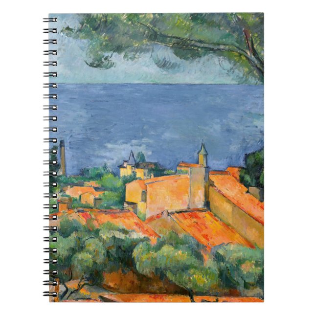 Caderno Espiral Paul Cezanne - Estaque com Telhados Vermelhos (Frente)