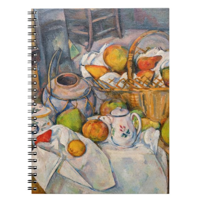 Caderno Espiral Paul Cezanne - Natureza Morta com Cesta (Frente)