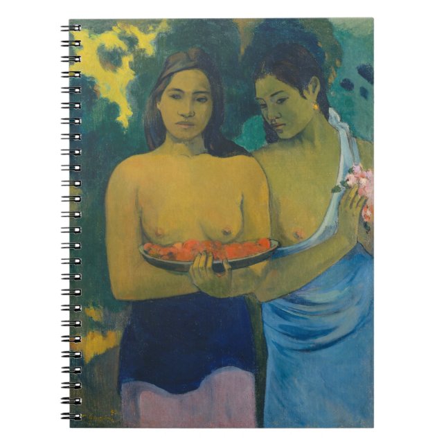 Caderno Espiral Paul Gauguin - Duas Mulheres Tahitianas (Frente)