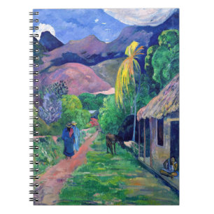 Caderno Espiral Paul Gauguin - Rua em Tahiti