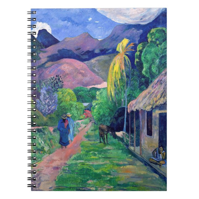 Caderno Espiral Paul Gauguin - Rua no Taiti (Frente)