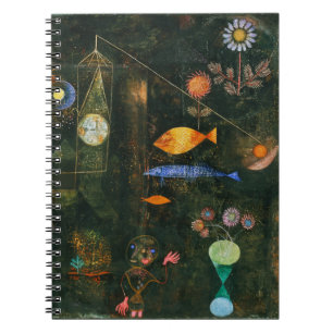 Caderno Espiral Paul Klee Fish Magic Abstrato Painting