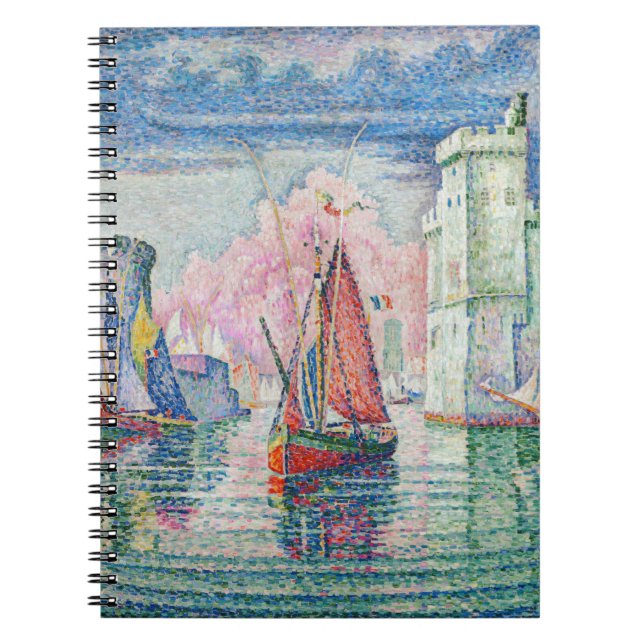 Caderno Espiral Paul Signac - Entrada de La Rochelle Harbor (Frente)