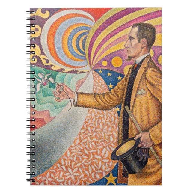 Caderno Espiral Paul Signac - Retrato de M Felix Feneon, Opus 217 (Frente)