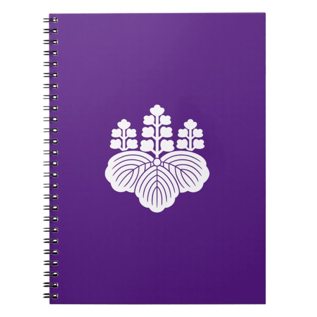 Caderno Espiral Paulownia com 5-7 flores (Frente)