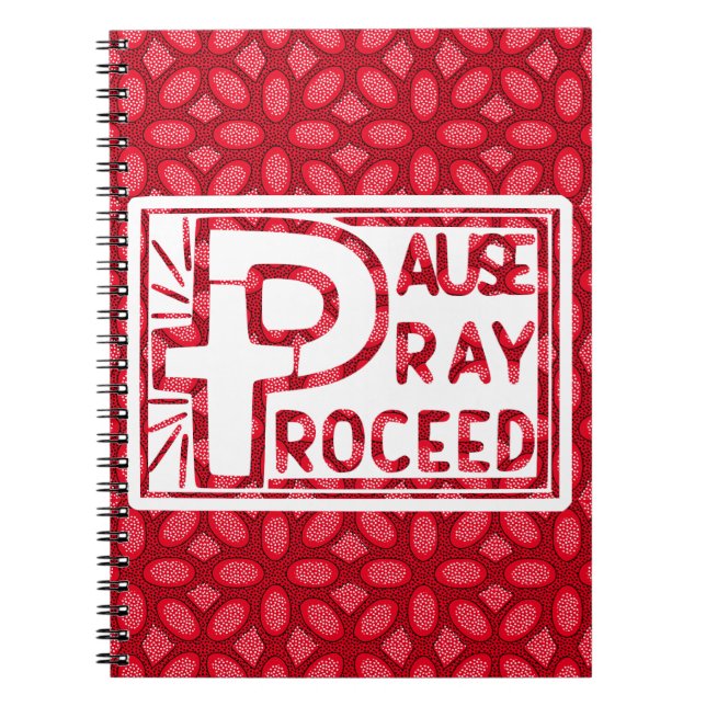 CADERNO ESPIRAL PAUSA PRAY PROSSEGUIR (Frente)