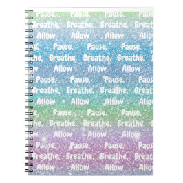 Caderno Espiral Pausar, Respirar, Permitir Notebook