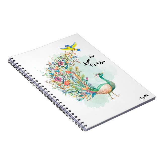 Caderno Espiral pavão (Lado Direito)